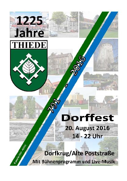 Dorffest am 20. August 2016