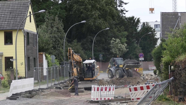 Baumaßnahme „Danziger Straße“ verlängert sich bis Jahresmitte 2020